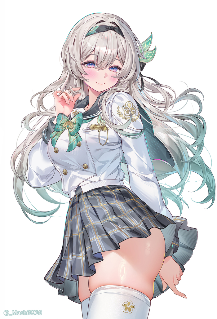  Anime Art, , Firefly (Honkai: Star Rail), Honkai: Star Rail, Machi0910, Seifuku