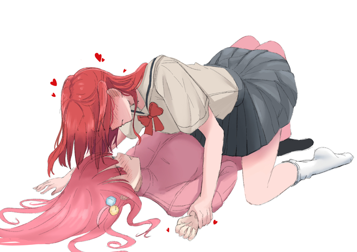  , Anime Art, Bocchi the Rock!, Gotou Hitori, Kita Ikuyo