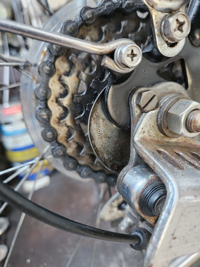 Стоит серьезная защита конька. ( тут я впервые кое как почистил звезды)