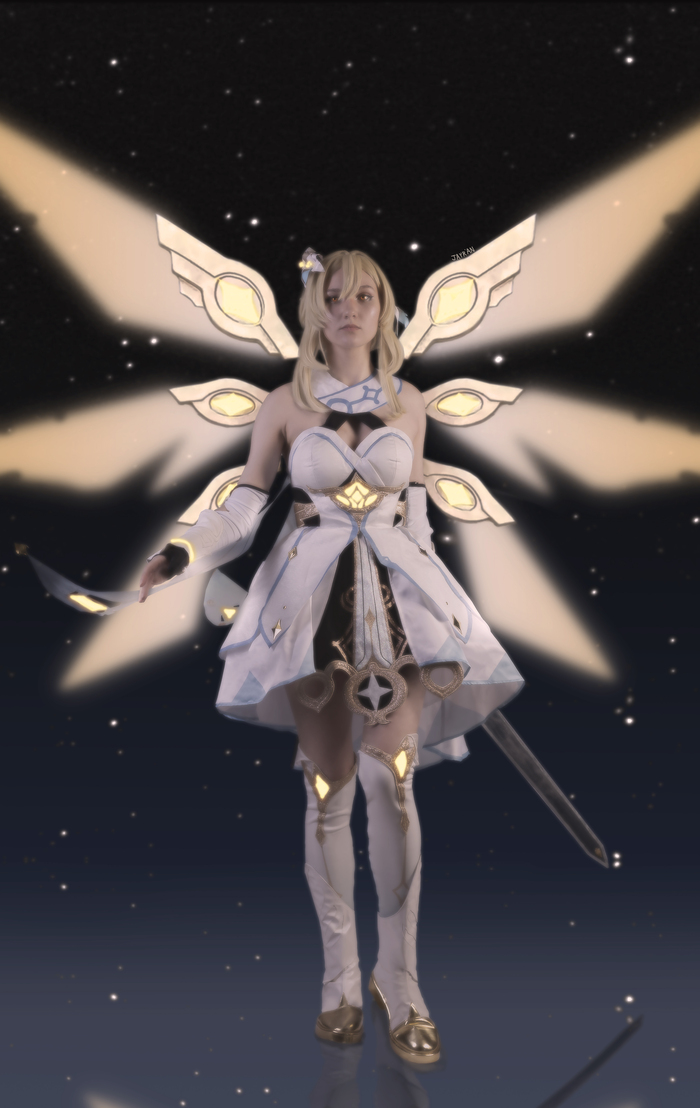 Косплей на Люмин из Genshin Impact