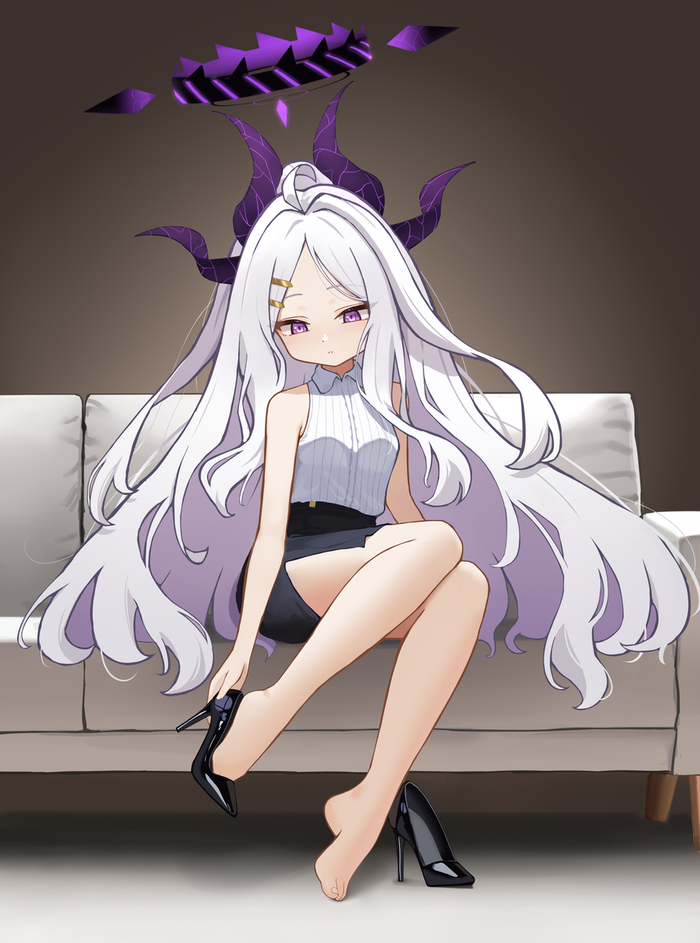    , Anime Art, Blue Archive, Sorasaki Hina,   ,    