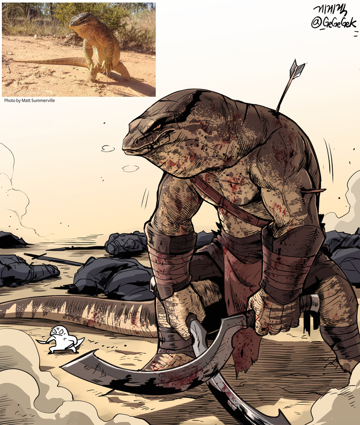 Lizardman Gegegekman, , Original Character, 