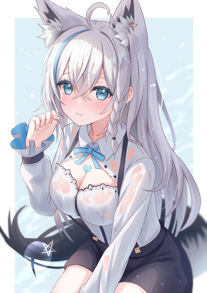 Fubuki , Anime Art, Animal Ears, Shirakami Fubuki, Hololive, Virtual YouTuber
