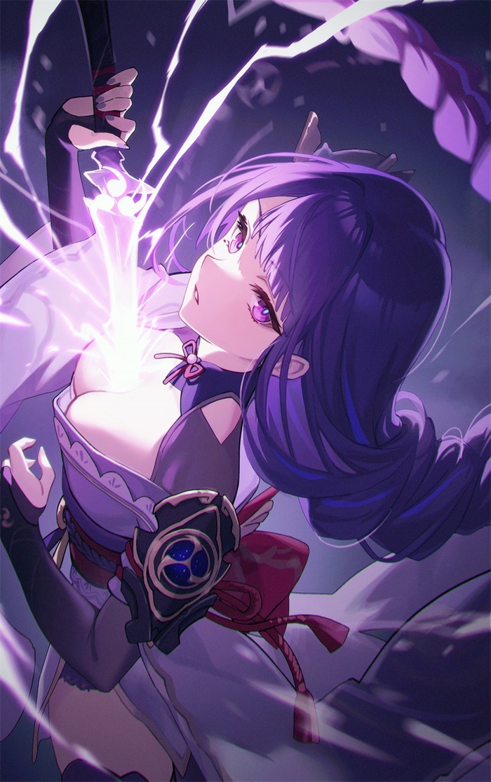  Genshin Impact, Anime Art, , Pixiv, Raiden Shogun (Genshin Impact)