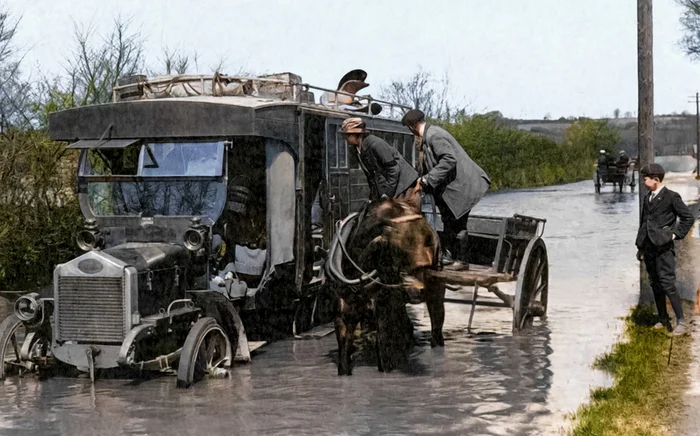 Любопытные фотографии из прошлого Великобритании. 20 раскрашенных фотографий ХХ века. Часть 21 Фотография, Старое фото, 20 век, Великобритания, Англия, Лондон, Колоризация, Длиннопост