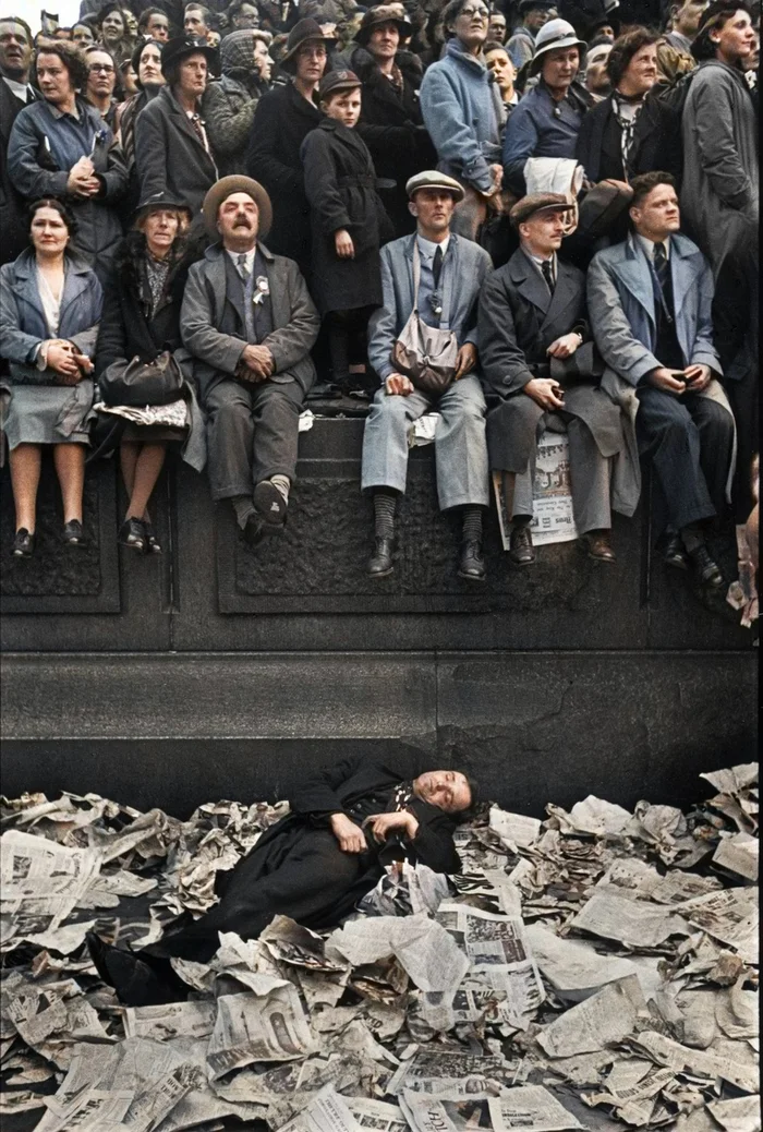 Любопытные фотографии из прошлого Великобритании. 20 раскрашенных фотографий ХХ века. Часть 21 Фотография, Старое фото, 20 век, Великобритания, Англия, Лондон, Колоризация, Длиннопост