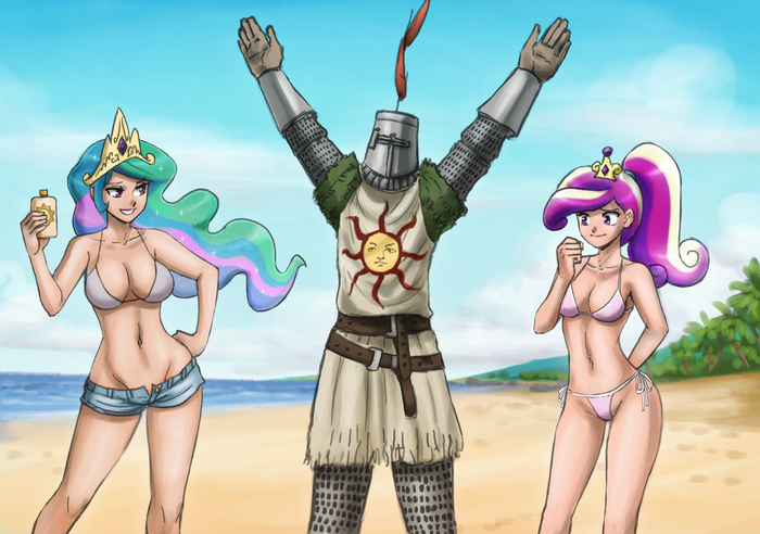   ! My Little Pony, Ponyart, MLP Edge, , Princess Celestia, Princess Cadance, John Joseco, MLP Crossover