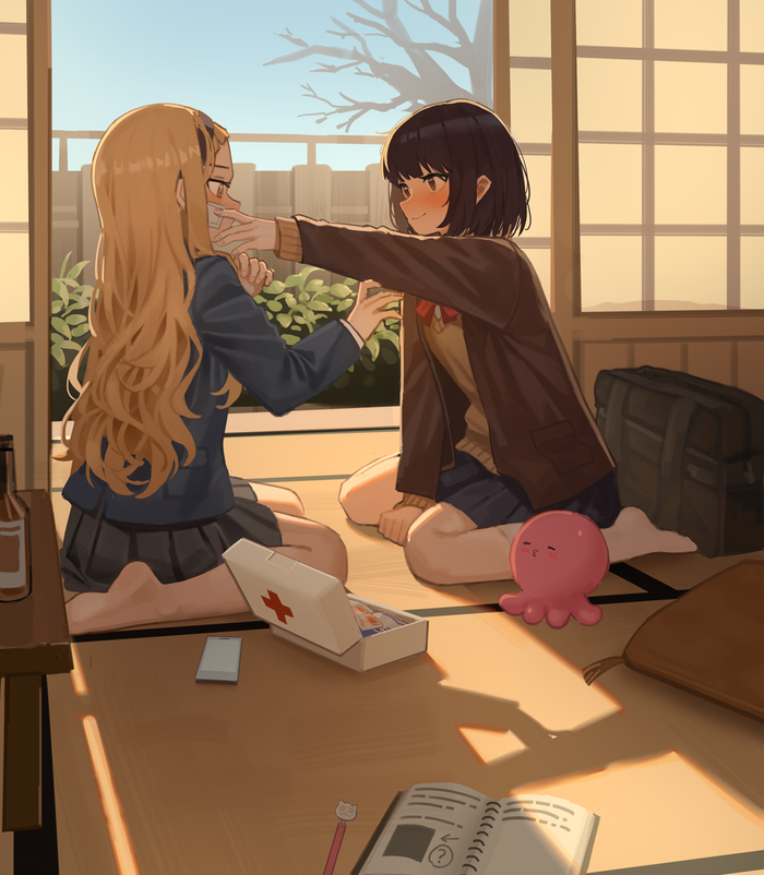 ,  ! , Anime Art, Takopii No Genzai, Marina Kirarazaka, Kuze Shizuka, Takopii