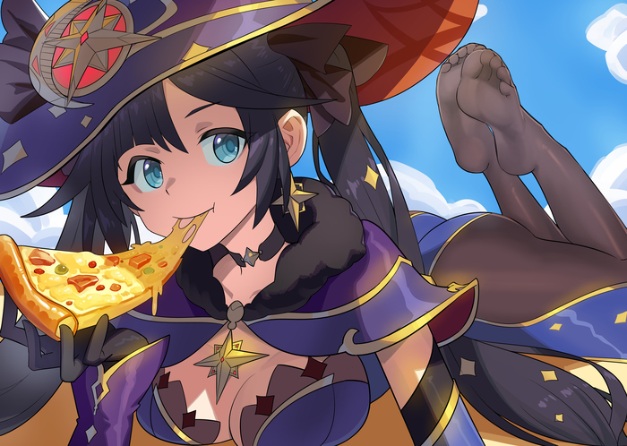    , Anime Art, Mona (Genshin Impact), , Genshin Impact