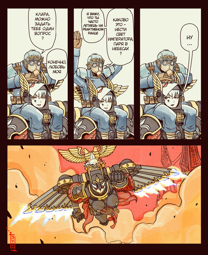   Warhammer 40k, ,  , Wh humor, Adepta Sororitas, Astra Militarum, Death Korps of Krieg, Eldar, Chaos cultists, , JoJo Reference