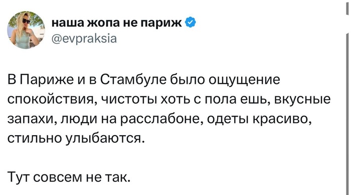 Ежедневные пожирания вкуснятины с полов в Париже и Стамбуле укрепляют иммунитет. Вкусные запахи мытых хуев расслабляют.