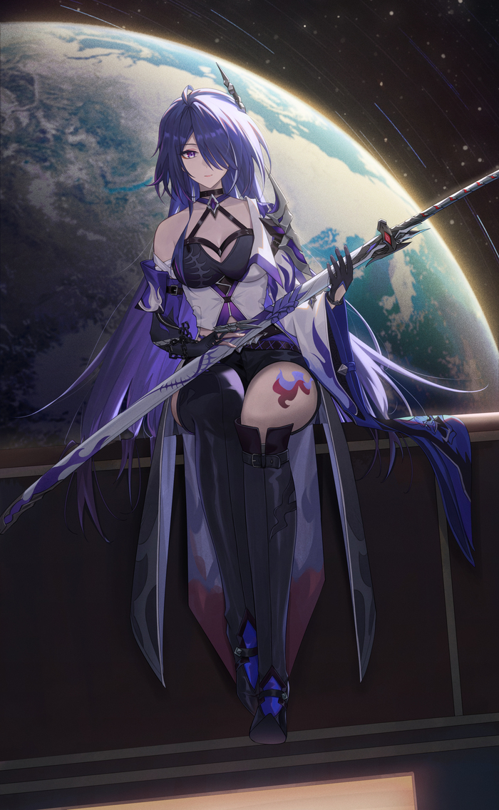  Honkai: Star Rail, Anime Art, Pixiv, , Acheron (Honkai: Star Rail)