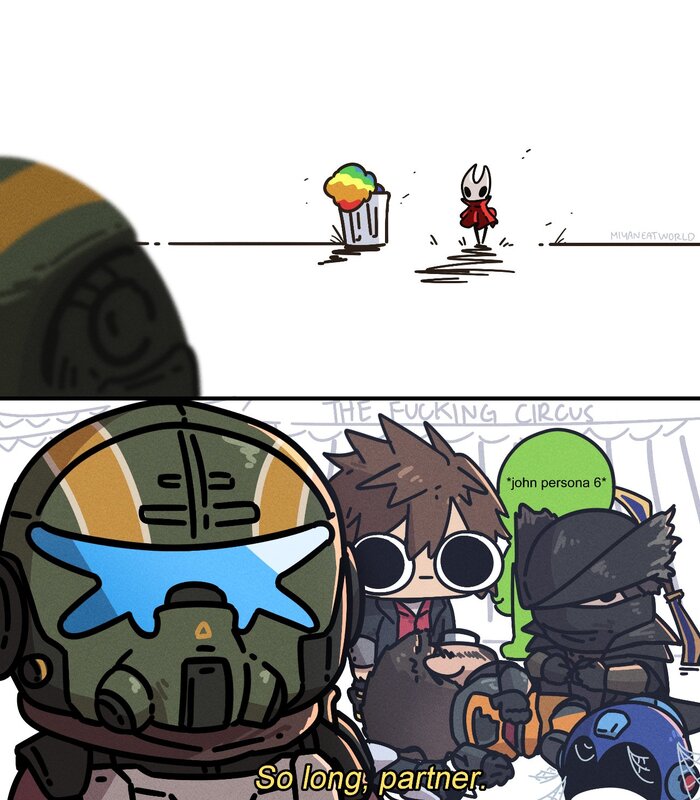   ... , Hollow Knight, Hollow Knight: Silksong, Hornet, Titanfall 2, Bloodborne, Half-life 2, Persona, , Kingdom Hearts