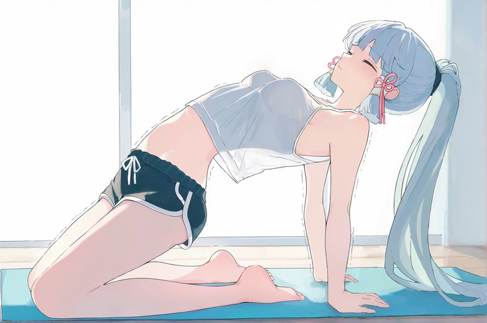 Ayaka Genshin Impact, Kamisato Ayaka (Genshin Impact), , , , , Anime Art,  ,  