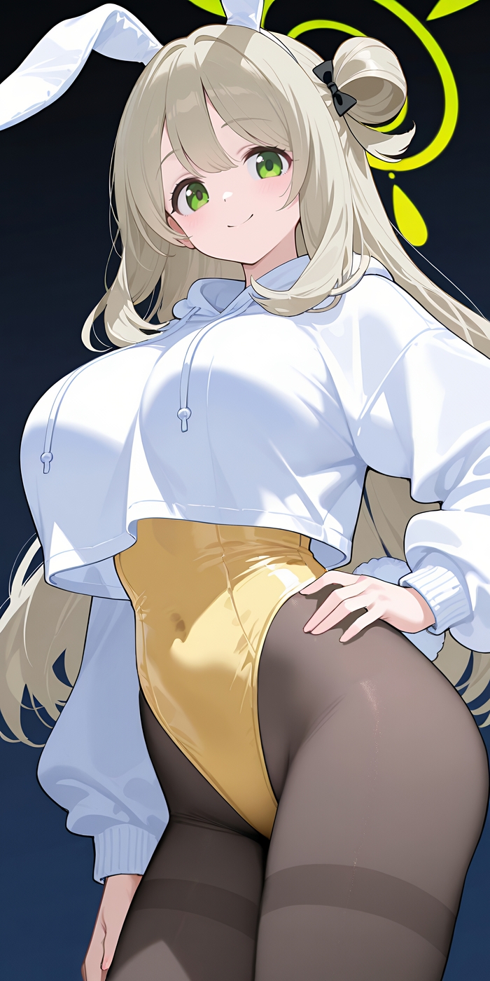 Izayoi Nonomi #016 , Anime Art, Blue Archive, Izayoi Nonomi, , , Bunnysuit, ,  ,  