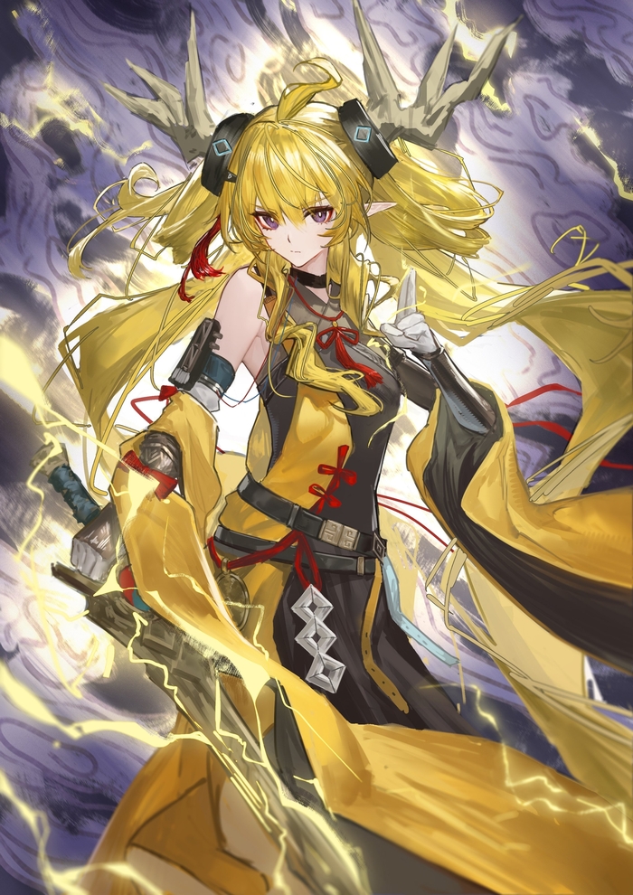   , Anime Art, Arknights, Dusk (Arknights), Leizi, 