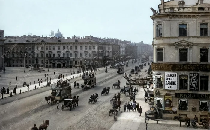 Удивительные и интересные фотографии Санкт-Петербурга времен Дореволюционной России. 20 раскрашенных фотографий. Часть 3 20 век, Старое фото, История города, Краеведение, Фотография, 19 век, Санкт-Петербург, Петроград, Историческое фото, Российская империя, История России, Колоризация, Длиннопост