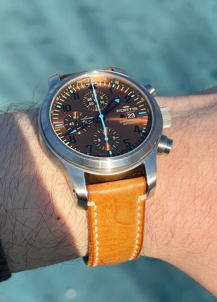 FORTIS B42 chrono blue horizon  , , Telegram (), 