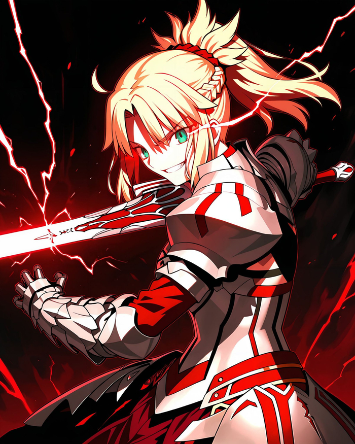 Mordred , Anime Art, Mordred, Fate Apocrypha,  