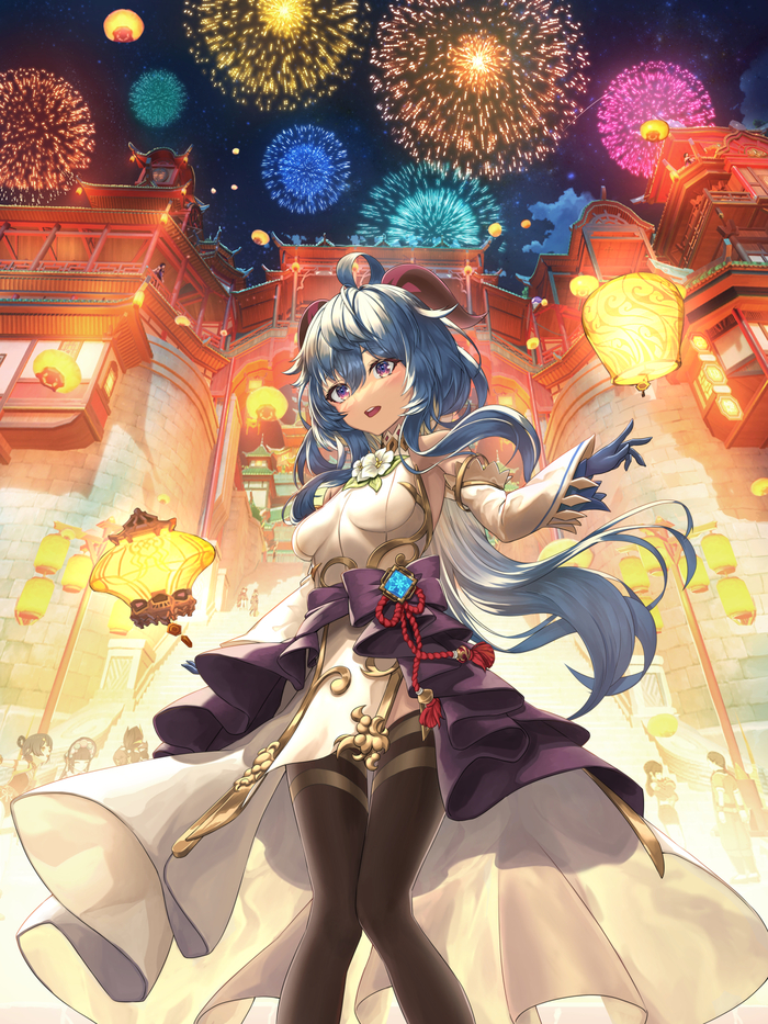  Anime Art, , Pixiv, Genshin Impact, Ganyu (Genshin Impact)