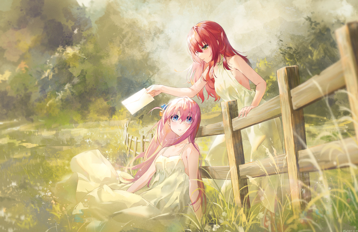  Anime Art, , Bocchi the Rock!, Gotou Hitori, Kita Ikuyo, Pixiv