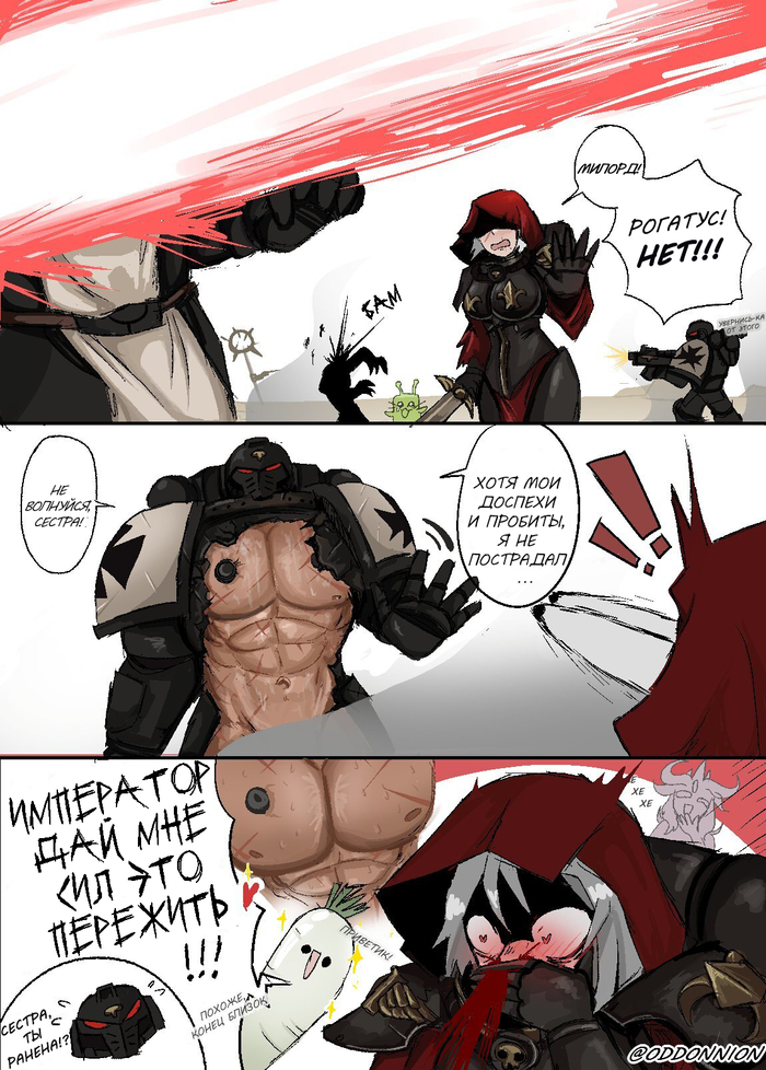   Warhammer 40k, , Wh humor,  , Adeptus Astartes, Adepta Sororitas, Black Templars, Oddonnion, 