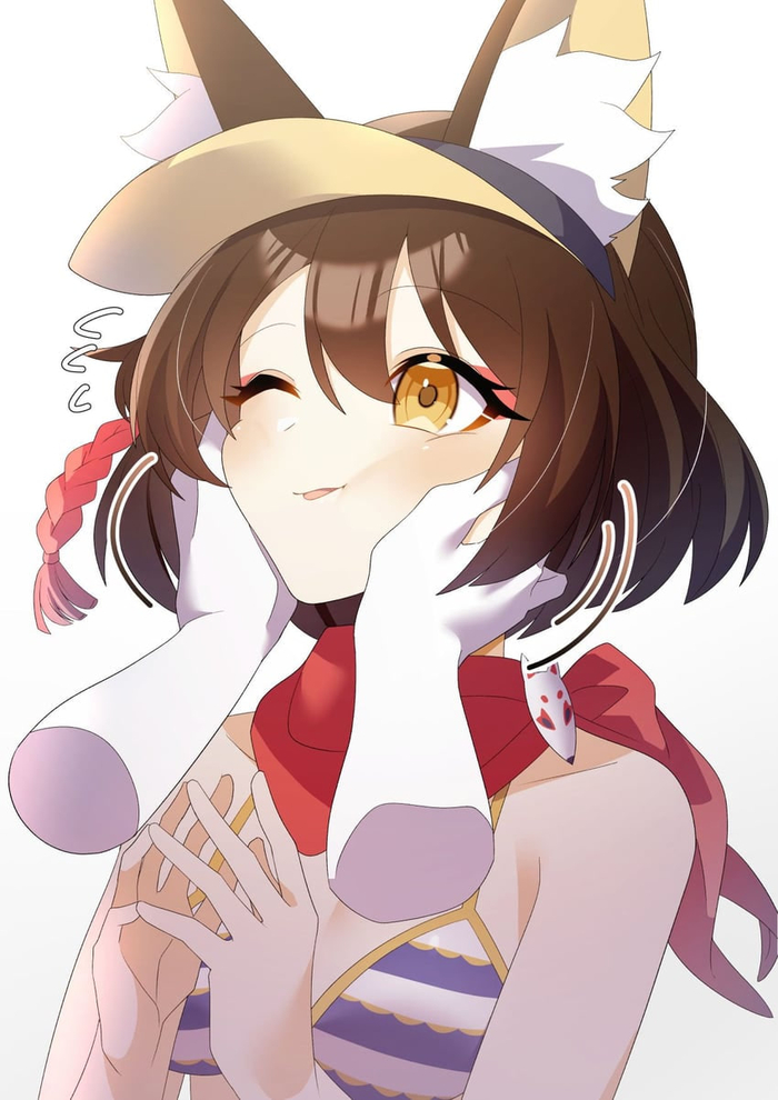    , Anime Art, Blue Archive, Kuda Izuna, Animal Ears, 