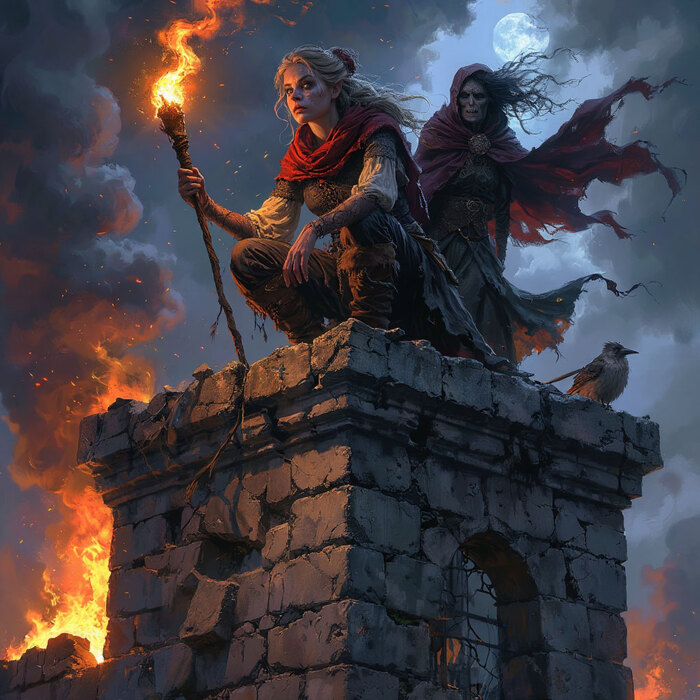 Альтернативная версия в стиле хоррор про Василису Прекрасную(генерация)