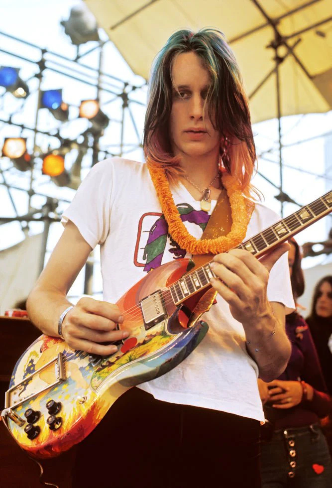 Тодд Рандгрен выступает в Сентрал-парк. Нью-Йорк, 1973.