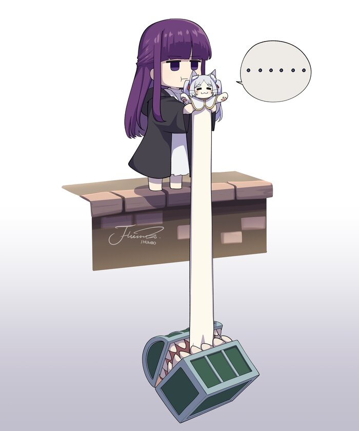 ... J humbo, , , Anime Art, Sousou no Frieren, Frieren, Fern, , 
