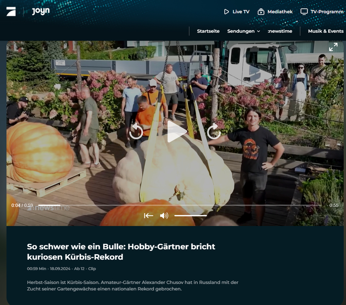 Ответ на пост «Не получилось. Тыква 969 кг»