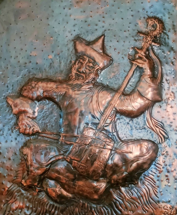 Чеканка . Играй ,Музыкант. Хурчин.