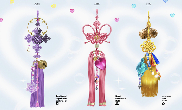 Каждая охотница имеет при себе вот такой оберег, что тоже является отсылкой к корейскому фольклору