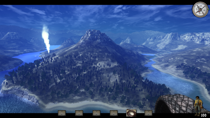 и это все один большой уровень, точка старта там где дым.