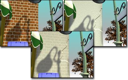 Blend material combines bricks and stucco.