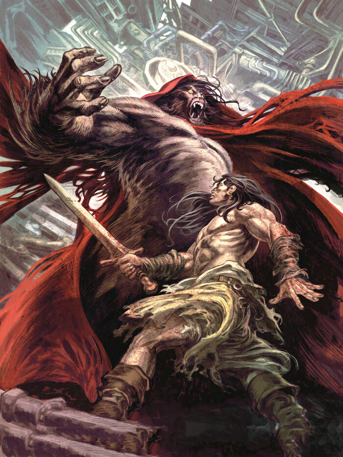 Иллюстрация из графического романа «Конан-киммериец»