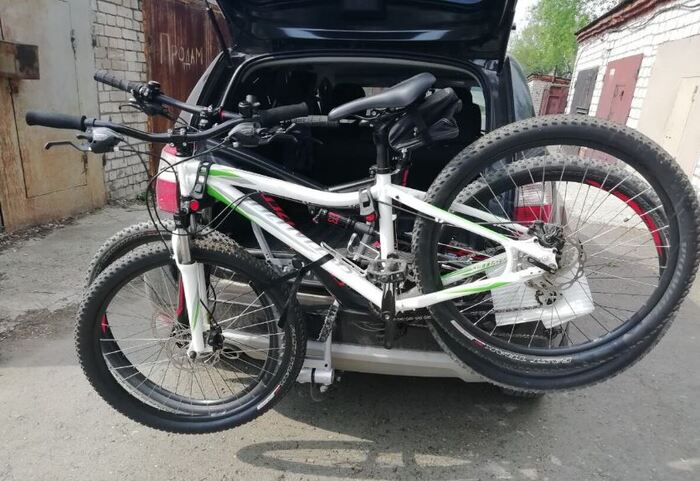 примеряем держатель для велосипедов