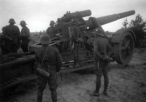 Mörser 18 в Африканском корпусе