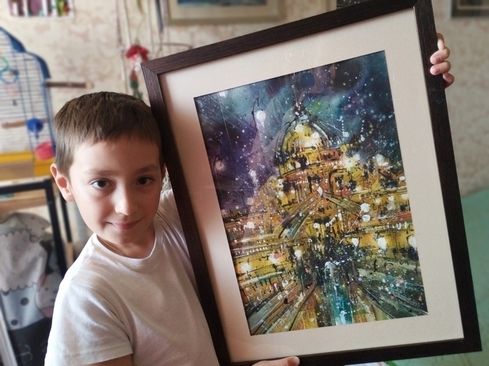 Акварель, акрил, бумага 42/30 см.