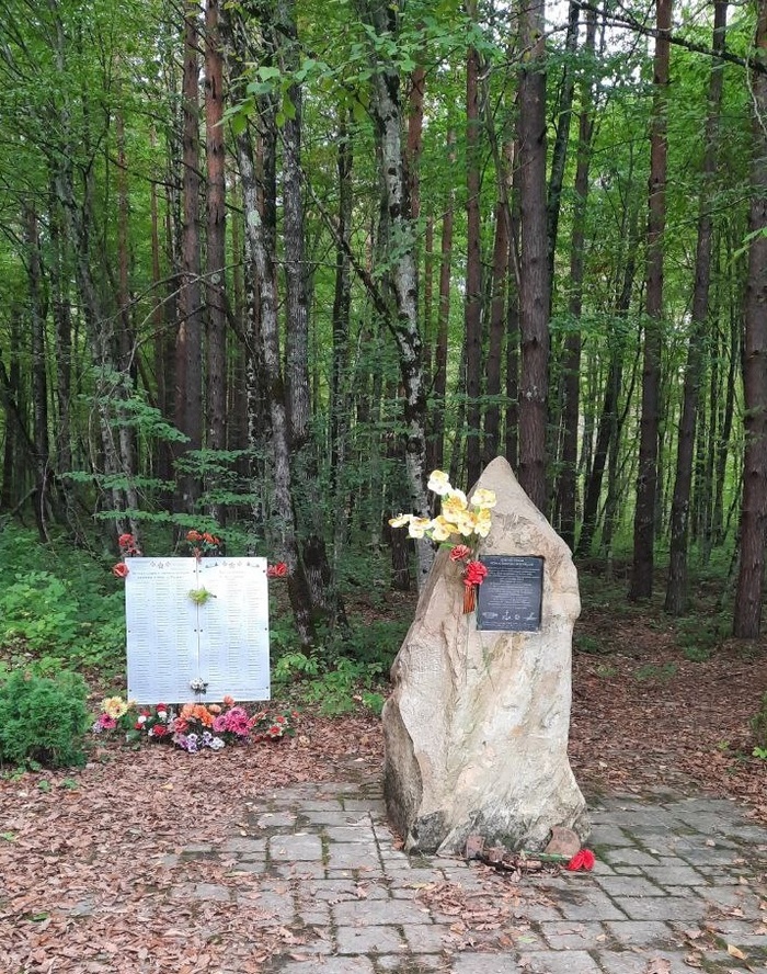 На памятных знаках все подробно расписано, есть и пофамильный список погибших в этих местах солдат и матросов Красной Армии.