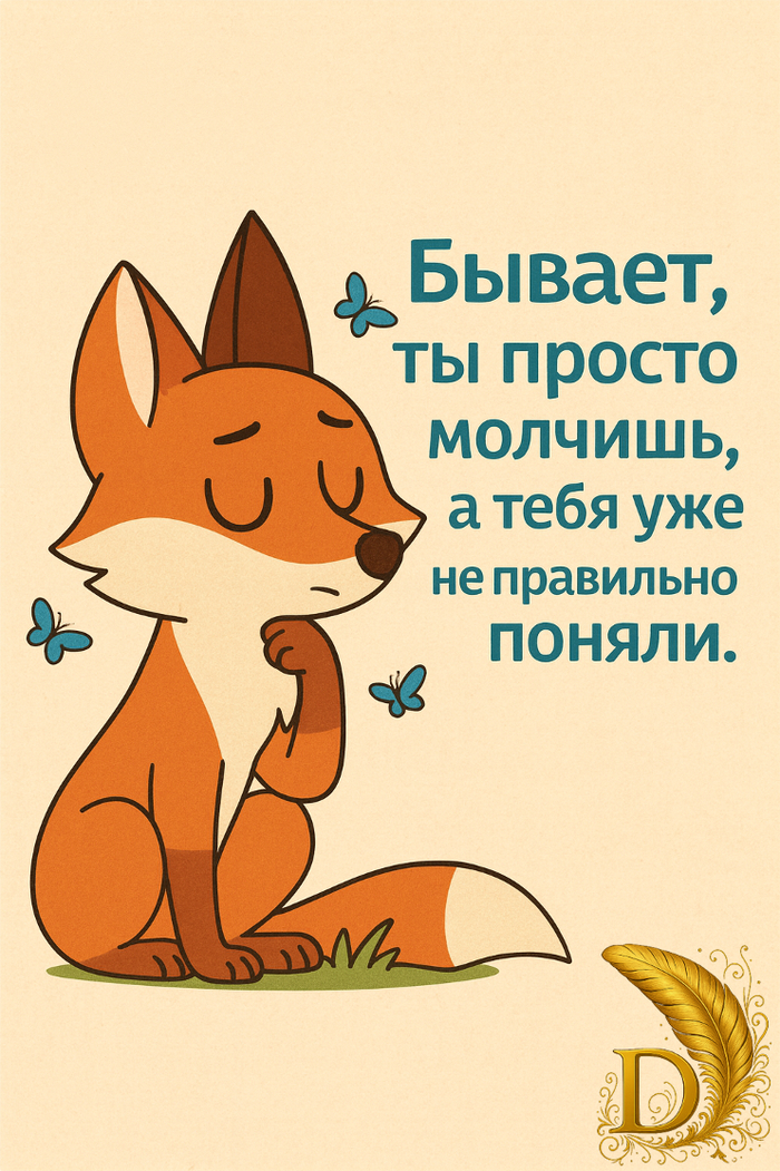 Молчание — зеркало каждый видит в нём своё отражение