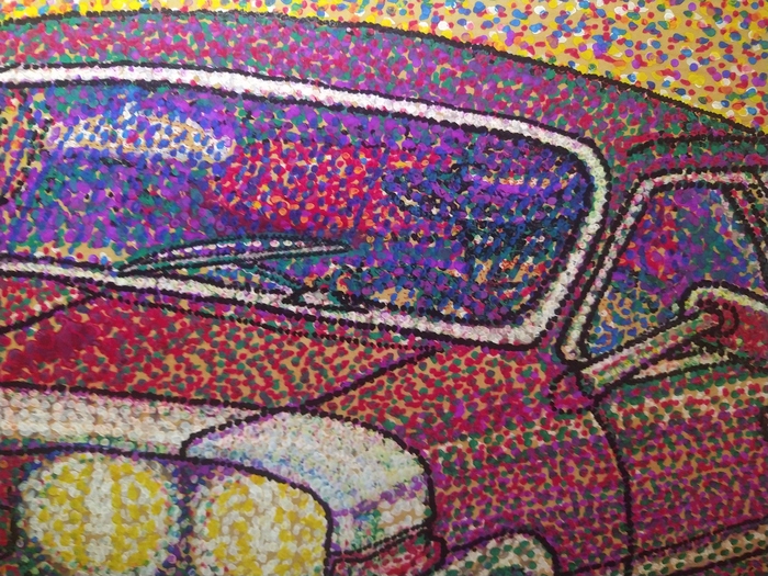 И пробивка чёрным.