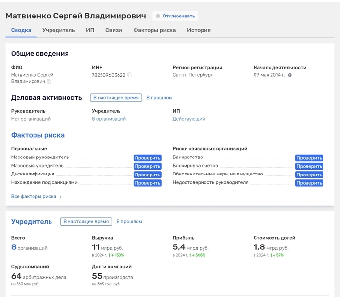 <!--noindex--><a href="https://pikabu.ru/story/kogda_syin_ne_tuneyadets_a_talantlivyiy_biznesmen_13263167?u=https%3A%2F%2Fwww.rusprofile.ru%2Fperson%2Fmatvienko-sv-782509603622&t=https%3A%2F%2Fwww.rusprofile.ru%2Fperson%2Fmatvienko-sv-782509603622&h=71ff5d08acd884070d800fda0d34d127de650043" title="https://www.rusprofile.ru/person/matvienko-sv-782509603622" target="_blank" rel="nofollow noopener">https://www.rusprofile.ru/person/matvienko-sv-782509603622</a><!--/noindex-->