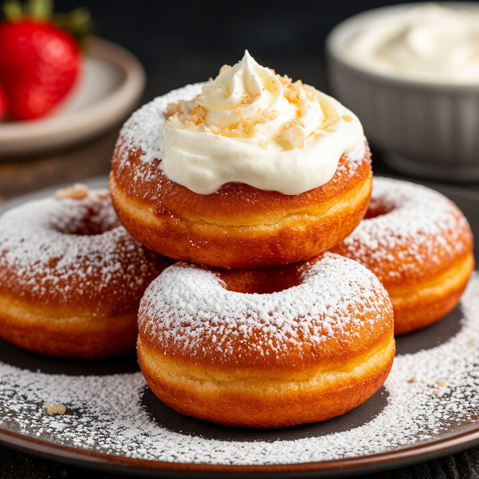 Творожные пончики