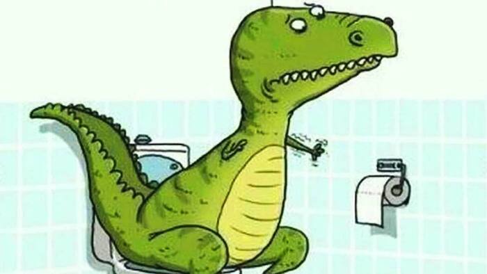 Тиранозаврик, у которого очень короткие лапки