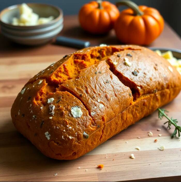 ТЫКВЕННЫЙ ХЛЕБ С СЫРОМ И ТРАВАМИ