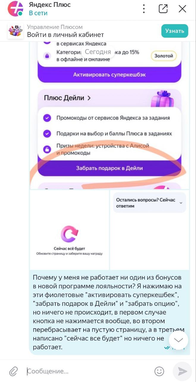 Яндекс, зачем вам вообще чат техподдержки?