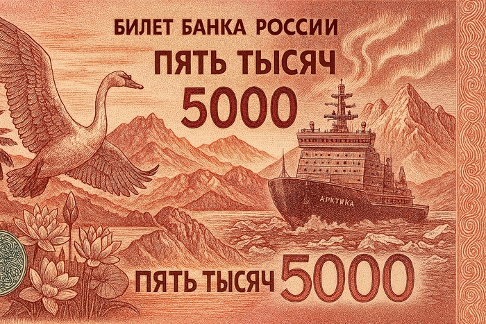 Атомоход переплыл из 500 рублей