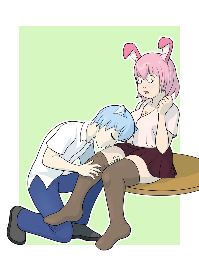 "Абсолютная территория" - полоска обнажённой кожи, между низом юбки и верхом чулок.