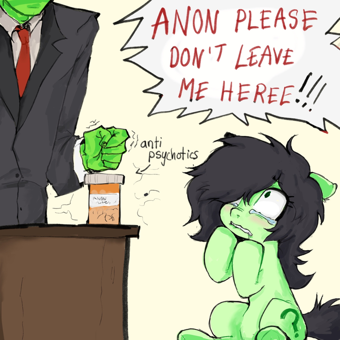 Анон, пожалуйста, не покидай меня!! Надпись на банке: "Антипсих"